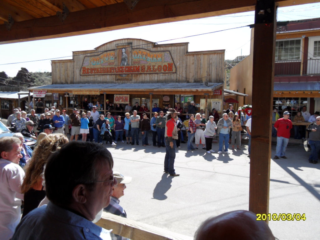 Gun Fight in Oatman, Arizona on Route 66 